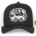capslab-scooby-doo-the-mystery-machine-sd3-van-black-and-white-trucker-hat