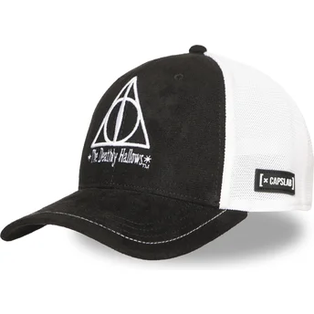 Capslab Deathly Hallows HP3 DEA Harry Potter Black and White Trucker Hat