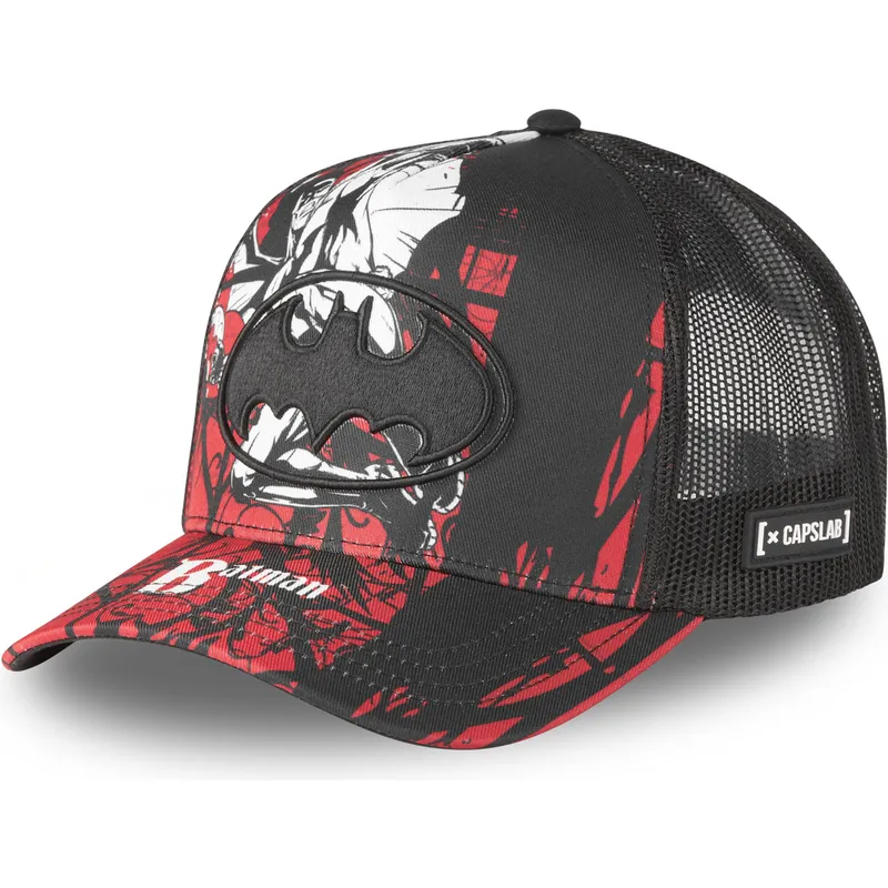 Capslab Batman DC10 GRA CT DC Comics Black and Red Trucker Hat
