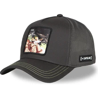 Capslab Attack Titan Eren Jaeger AOT2 ATT Attack On Titan Grey Trucker Hat