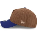 new-era-curved-brim-9twenty-a-frame-wool-pinstripe-los-angeles-dodgers-mlb-brown-and-blue-adjustable-cap