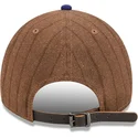 new-era-curved-brim-9twenty-a-frame-wool-pinstripe-los-angeles-dodgers-mlb-brown-and-blue-adjustable-cap