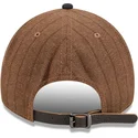 new-era-curved-brim-9twenty-a-frame-wool-pinstripe-new-york-yankees-mlb-brown-and-navy-blue-adjustable-cap