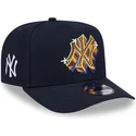 new-era-curved-brim-9fifty-a-frame-emblem-new-york-yankees-mlb-navy-blue-snapback-cap