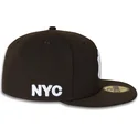 new-era-flat-brim-59fifty-nyc-side-new-york-yankees-mlb-brown-fitted-cap