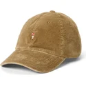 polo-ralph-lauren-curved-brim-classic-sport-corduroy-light-brown-adjustable-cap