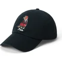 polo-ralph-lauren-curved-brim-classic-sport-dog-black-adjustable-cap