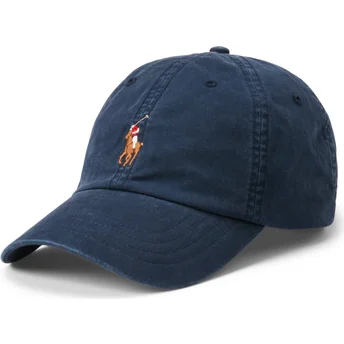 Polo Ralph Lauren Curved Brim Classic Sport Stretch Cotton Twill Navy Blue Adjustable Cap