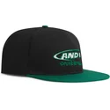 and1-flat-brim-graffiti-logo-black-and-green-snapback-cap