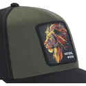 capslab-lion-natural-mystik-mys-beasts-green-and-black-trucker-hat