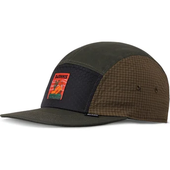 Djinns Flat Brim Resting Man Green Adjustable Cap