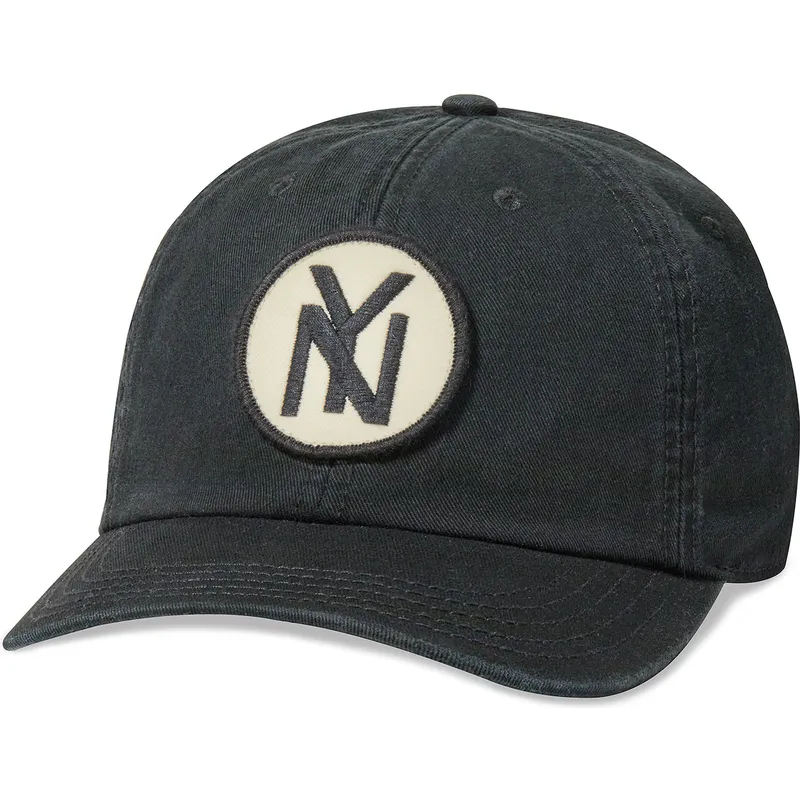 american-needle-curved-brim-new-york-black-yankees-hepcat-black-adjustable-cap