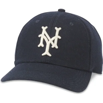 American Needle Curved Brim New York Cubans Archive Legend Navy Blue Adjustable Cap
