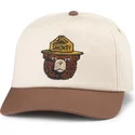 american-needle-curved-brim-smokey-bear-roscoe-brown-snapback-cap