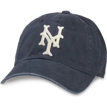 American Needle Curved Brim New York Cubans Archive Navy Blue Adjustable Cap