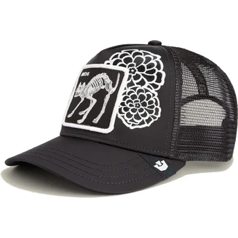 Goorin Bros. Cat Dia De Michi Dia De Los Muertos The Farm Black Trucker Hat