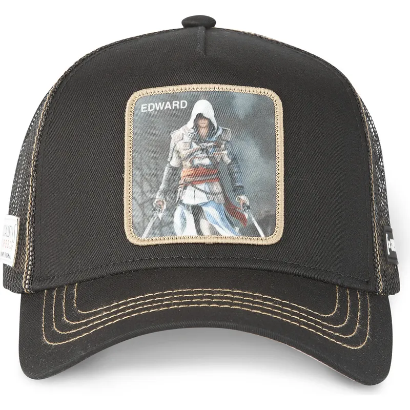 Capslab Edward Kenway ASC4 C Assassin's Creed Black Trucker Hat ...