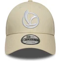 new-era-curved-brim-9forty-essential-vespa-piaggio-beige-adjustable-cap