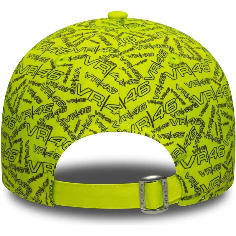 new-era-curved-brim-9forty-all-over-print-valentino-rossi-vr46-motogp-yellow-adjustable-cap