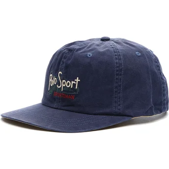 Polo Ralph Lauren Curved Brim Classic Sport Twill Woven Navy Blue Adjustable Cap