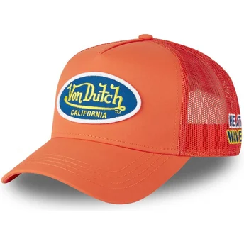 Von Dutch POLY10 Orange Trucker Hat