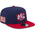 new-era-flat-brim-9fifty-a-frame-usa-2026-world-baseball-classic-navy-blue-and-red-snapback-cap
