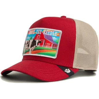 Goorin Bros. Cow Moove The Needle Greener Grass The Farm Red Trucker Hat