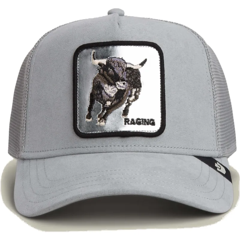 goorin-bros-bull-raging-silver-bull-metallic-the-farm-grey-trucker-hat