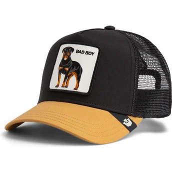 Goorin Bros. Rottweiler Dog Bad Boy The Farm Black and Brown Trucker Hat