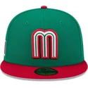 new-era-flat-brim-59fifty-mexico-2026-world-baseball-classic-green-fitted-cap