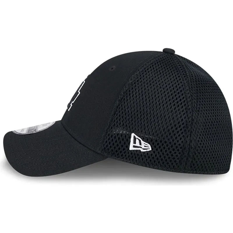 new-era-black-logo-39thirty-evergreen-neo-los-angeles-dodgers-mlb-black-fitted-trucker-hat