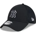 new-era-black-logo-39thirty-evergreen-neo-new-york-yankees-mlb-black-fitted-trucker-hat