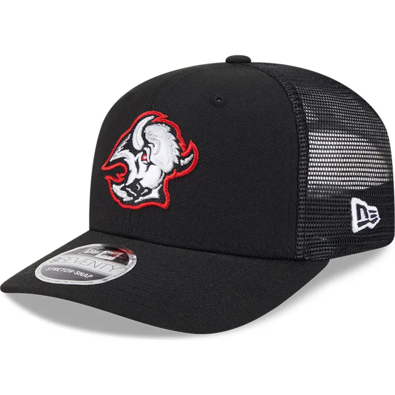 new-era-9seventy-stretch-snap-evergreen-buffalo-sabres-nhl-black-trucker-hat