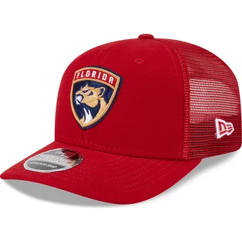 New Era 9SEVENTY Stretch Snap Evergreen Florida Panthers NHL Red Trucker Hat