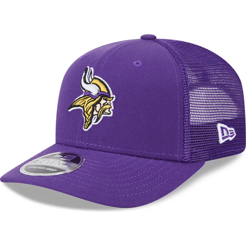 new-era-9seventy-stretch-snap-evergreen-minnesota-vikings-nfl-purple-trucker-hat