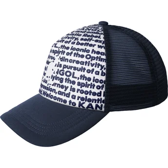 Kangol Fine Print Navy Blue Trucker Hat