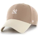 47-brand-curved-brim-mvp-base-runner-two-tone-legend-new-york-yankees-mlb-brown-adjustable-cap