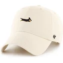 47-brand-curved-brim-dog-clean-up-dog-base-runner-beige-adjustable-cap
