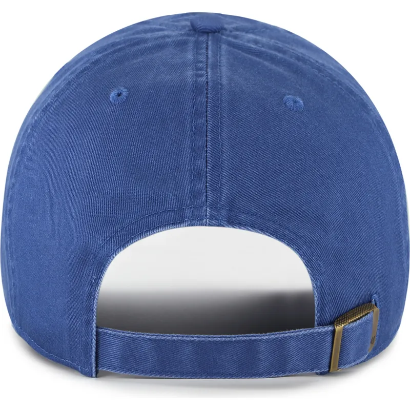 47-brand-curved-brim-clean-up-no-loop-label-boston-red-sox-mlb-blue-adjustable-cap