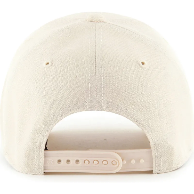 47-brand-curved-brim-mvp-new-york-yankees-mlb-beige-snapback-cap-with-beige-logo