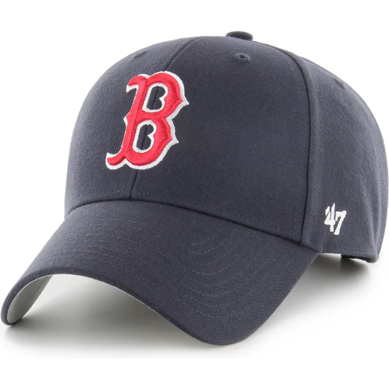 47-brand-curved-brim-mvp-boston-red-sox-mlb-navy-blue-adjustable-cap