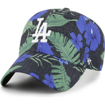 47 Brand Curved Brim Clean Up Beach Side Los Angeles Dodgers MLB Multicolor Adjustable Cap