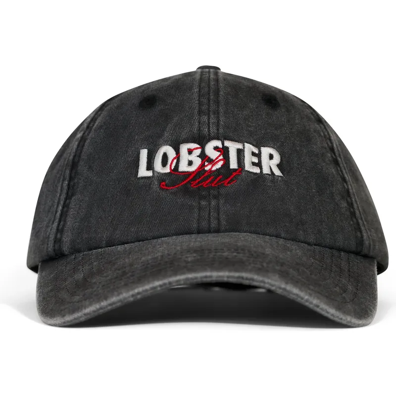pica-pica-curved-brim-lobster-slut-black-adjustable-cap