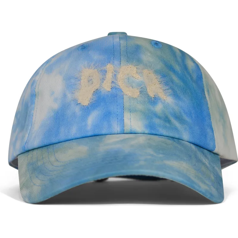 pica-pica-curved-brim-pica-hairy-batik-blue-adjustable-cap