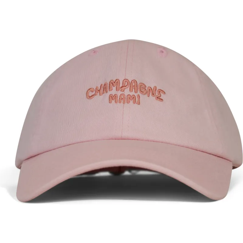 pica-pica-curved-brim-champagne-mami-pink-adjustable-cap
