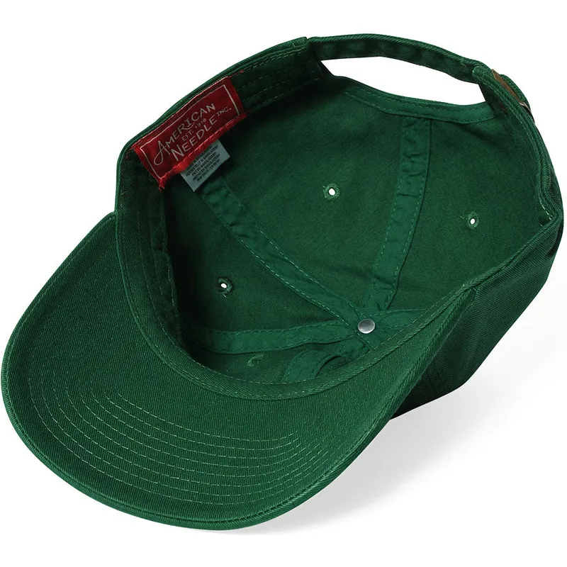 american-needle-curved-brim-ballpark-yokohama-whales-mlb-green-adjustable-cap