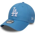 new-era-curved-brim-youth-9forty-essential-los-angeles-dodgers-mlb-light-blue-adjustable-cap