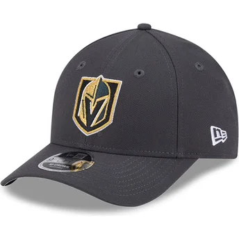 New Era Curved Brim 9FORTY M-Crown Vegas Golden Knights NHL Grey Snapback Cap