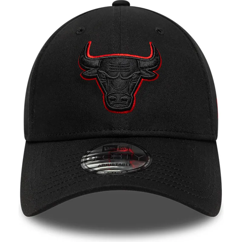 new-era-curved-brim-black-logo-9forty-team-outline-chicago-bulls-nba-black-adjustable-cap