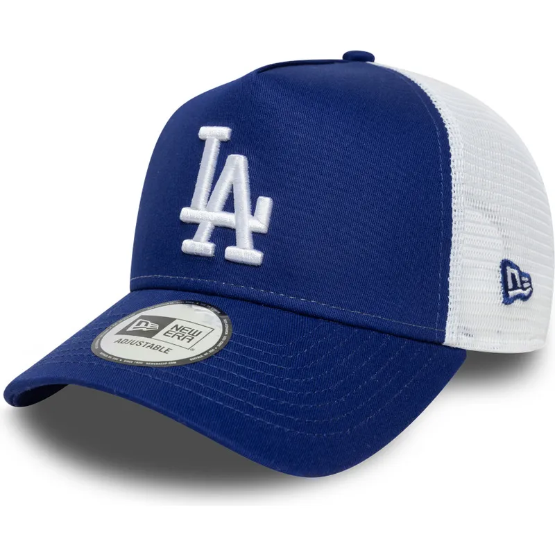 new-era-a-frame-side-patch-los-angeles-dodgers-mlb-blue-trucker-hat